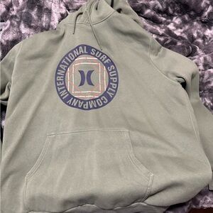 Hurley Men's Green Hoodie